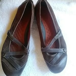 Privo Brown leather/suede flats-sz 9M